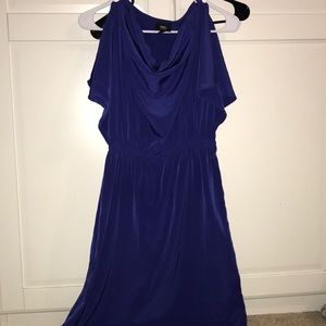 Blue mid length dress!
